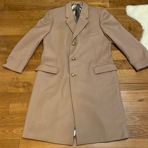 VINTAGE mens coat in tan